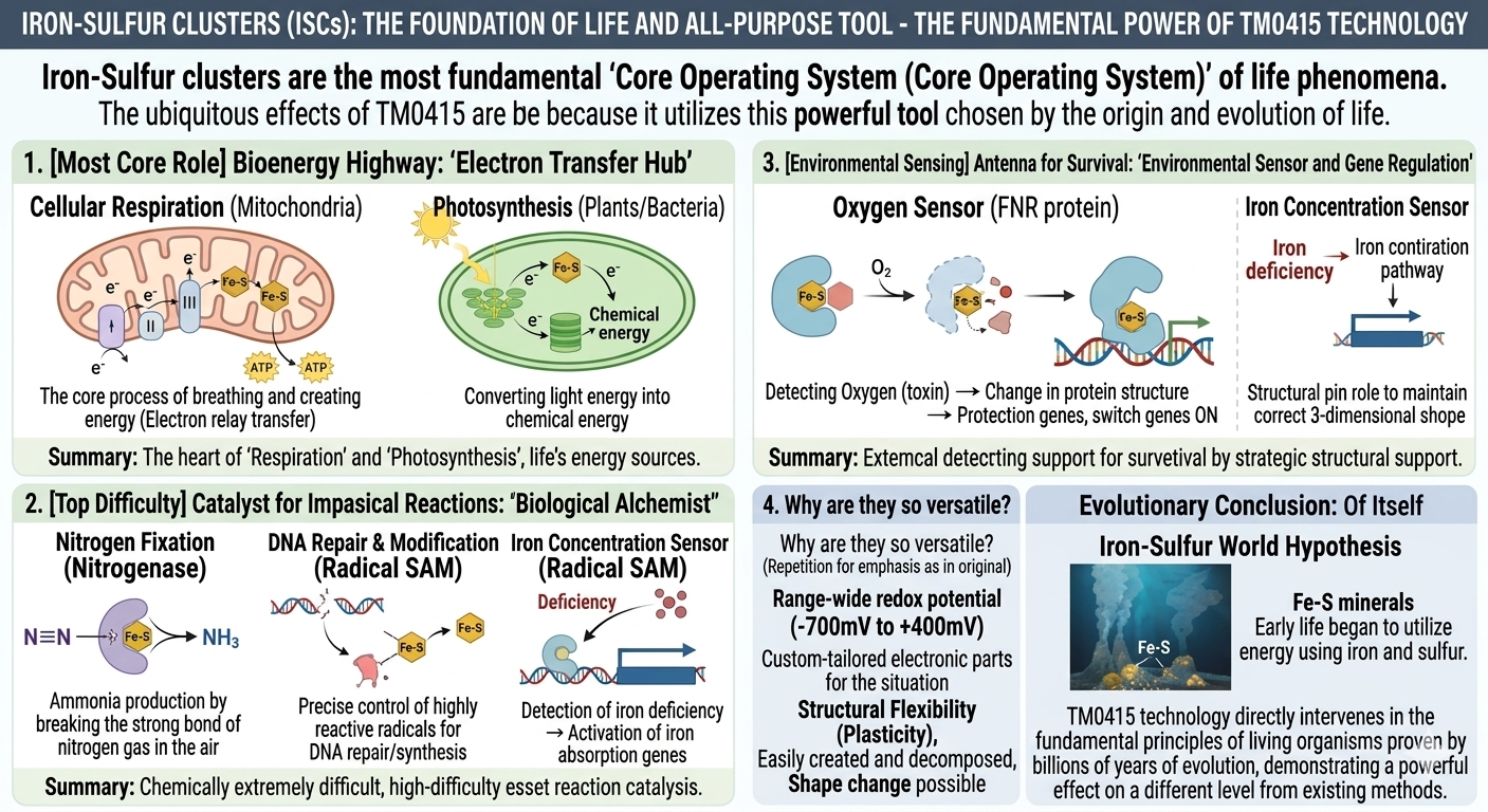 Iron-sulfur clusters as the foundation of life — the core operating system of biological energy